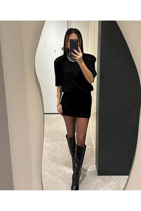 لباس مشکی زنانه کرپ Butik - کد 844581983