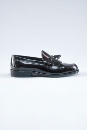 کفش کلاسیک زرشکی مردانه پاشنه کوتاه ( 4 - 1 cm ) کد 829734914