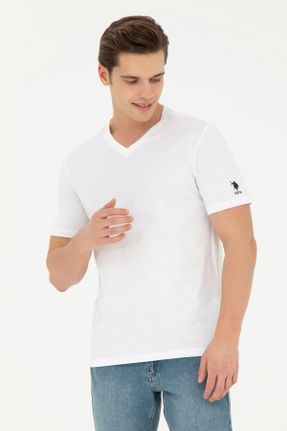 تی شرت سفید مردانه رگولار کد 830515602