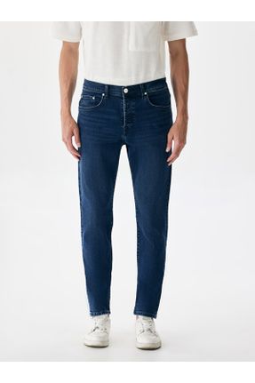 شلوار جین آبی مردانه پاچه تنگ جین اسلیم استاندارد کد 741375161