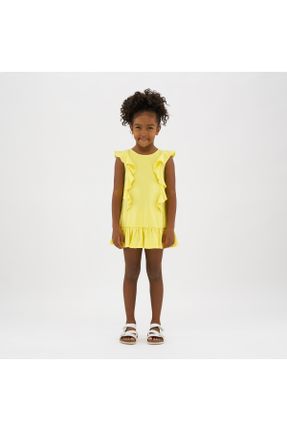 لباس زرد بچه گانه بافت بافتنی کد 819419757