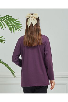 بلوز حجاب بنفش زنانه ویسکون Stilmony - کد 810409997