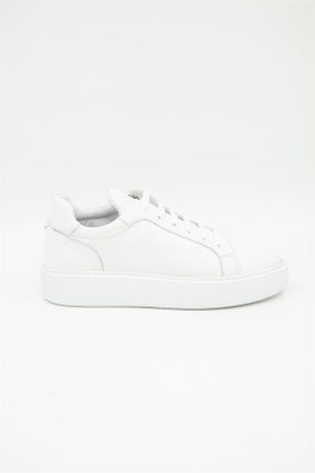 کفش کژوال سفید مردانه پارچه نساجی پاشنه کوتاه ( 4 - 1 cm ) پاشنه پر کد 316888518