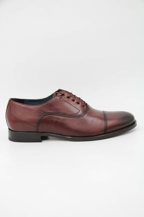 کفش کلاسیک قهوه ای مردانه چرم طبیعی پاشنه کوتاه ( 4 - 1 cm ) پاشنه ساده کد 775452541