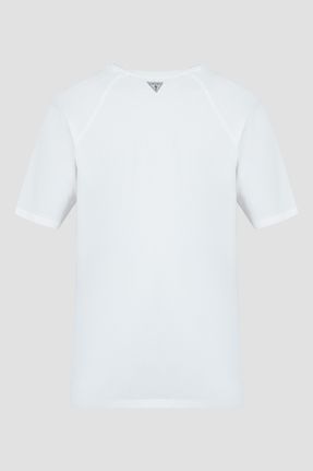 تی شرت سفید مردانه رگولار یقه گرد کد 803672208
