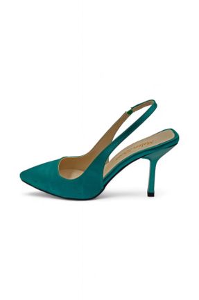 کفش استایلتو سبز پاشنه نازک پاشنه متوسط ( 5 - 9 cm ) کد 816764421