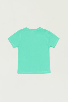 تی شرت سبز بچه گانه رگولار یقه گرد کد 841519435