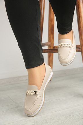 کفش کژوال بژ زنانه چرم مصنوعی ASL SHOES STORE - کد 806795359