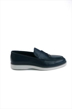کفش کژوال مشکی مردانه چرم طبیعی پاشنه کوتاه ( 4 - 1 cm ) پاشنه ضخیم کد 812032990