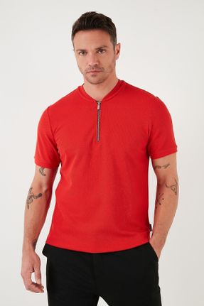 تی شرت قرمز مردانه رگولار کد 819445316