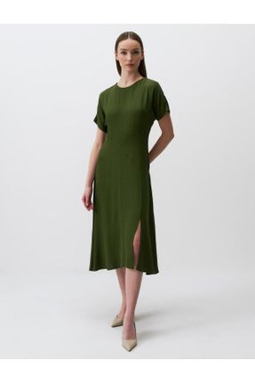 لباس سبز زنانه بافتنی کد 810081044