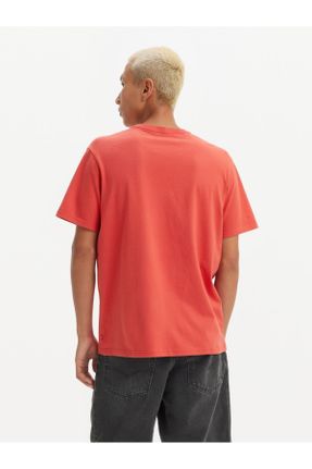 تی شرت قرمز مردانه ریلکس یقه گرد کد 844516140