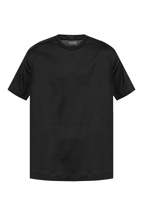تیشرت مشکی مردانه اورسایز Emporio Armani - کد 844112265