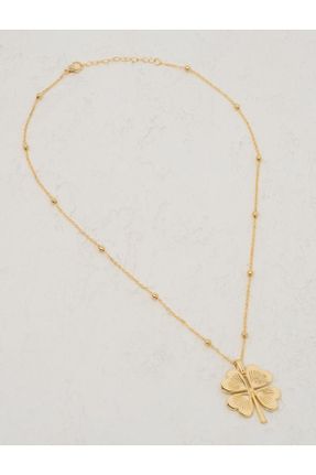 گردنبند جواهر طلائی زنانه کد 648740124