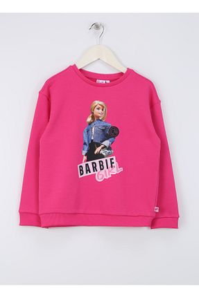 سوئیشرت صورتی بچه گانه چاپی Barbie - کد 844514674