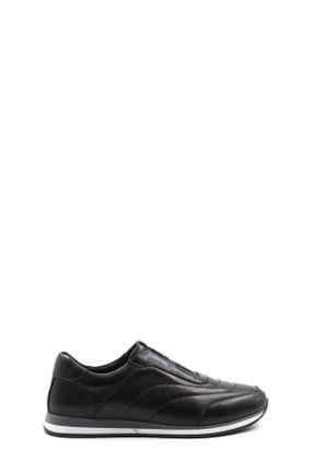 کفش کژوال مشکی مردانه چرم طبیعی پاشنه کوتاه ( 4 - 1 cm ) پاشنه ساده کد 818730351