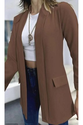 کت قهوه ای زنانه Blazer EMİRAQLİFE - کد 792179789