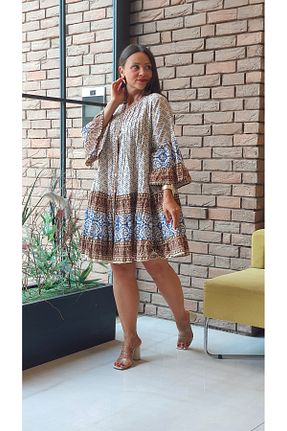 لباس بژ زنانه بافتنی Park Moda - کد 844538882