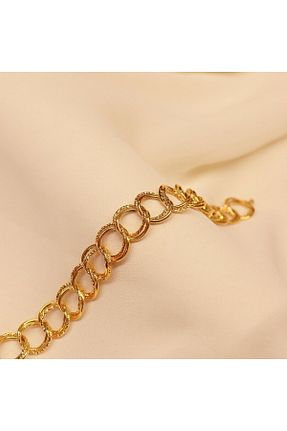 دستبند طلا زرد زنانه 14 عیار TAHAN MÜCEVHERAT - کد 840344961