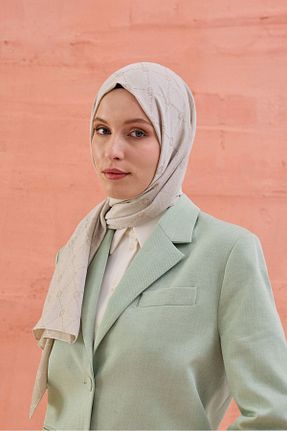 شال طوسی زنانه پنبه ای Cardion - کد 839224291