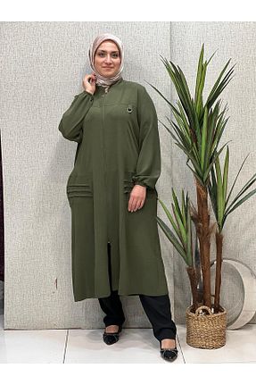 کلاه و ابایا خاکی زنانه پنبه ای Butik büyük beden - کد 832326251