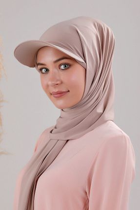 کلاه شنای حجاب قهوه ای زنانه Melodi Scarf - کد 844616125