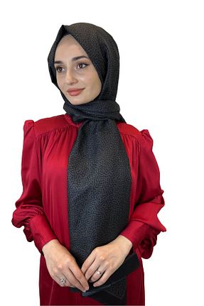 شال مشکی زنانه پنبه پلی استر Siyane - کد 831293324
