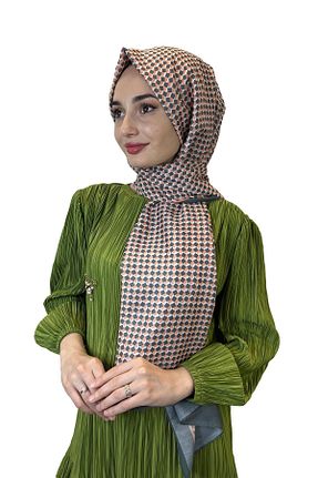 شال نارنجی زنانه پنبه - پلی استر کد 829363510