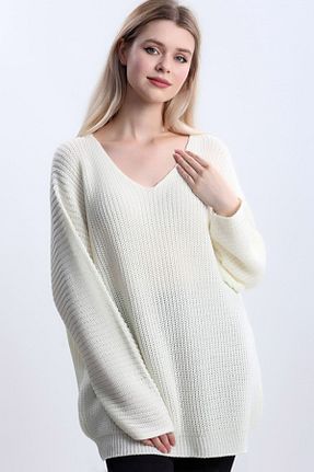 پلیور نباتی زنانه ساده MissThetis - کد 406448116