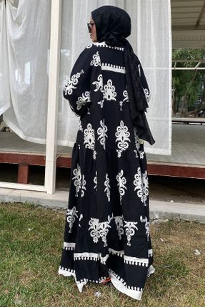 لباس مشکی زنانه ریلکس بافتنی ویسکون کد 841338663