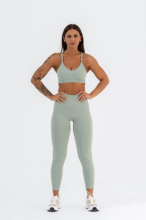 ساق شلواری اسپرت سبز زنانه بلند Gymwolves - کد 356770702