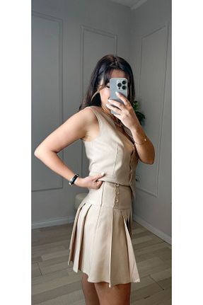 جلیقه بژ زنانه تنگ butiktulayyalcintas - کد 844743443