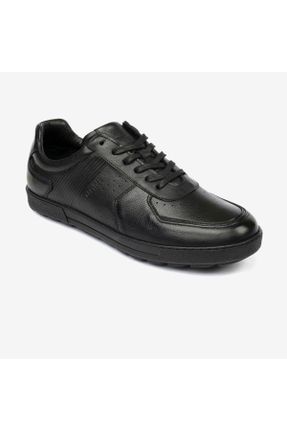 کفش کژوال مشکی مردانه چرم طبیعی پاشنه کوتاه ( 4 - 1 cm ) پاشنه ساده کد 824641606