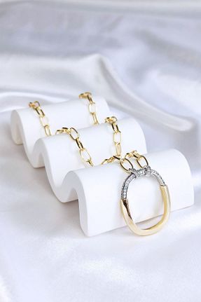 گردنبند استیل ( فولاد ) طلائی زنانه استیل (فولاد) Luxe Loom - کد 826352990