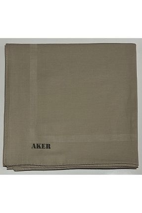 روسری بژ پنبه ای Aker - کد 844861619