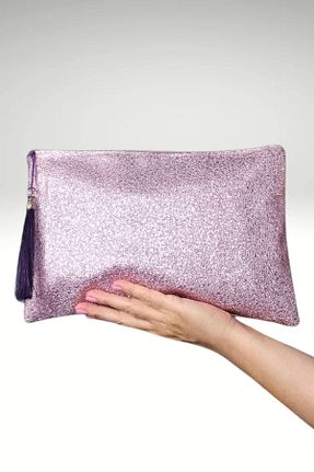 کیف پورتفوی و کلاچ صورتی زنانه چرم مصنوعی KRIMO - کد 844878553