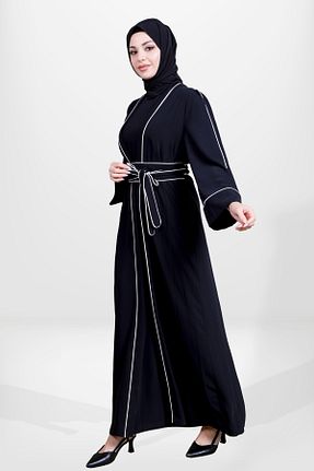کلاه و ابایا مشکی زنانه بافتنی Beyza - کد 844870979