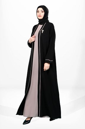 کلاه و ابایا مشکی زنانه بافتنی Beyza - کد 844872515