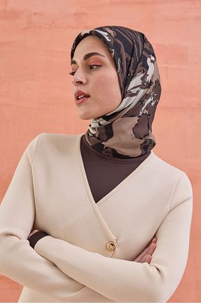 شال قهوه ای زنانه Poly Twill Cardion - کد 839223979