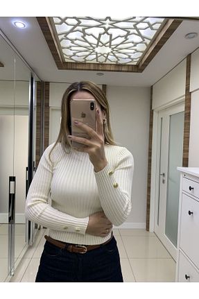 پلیور بژ زنانه ساده Nirena - کد 789180849