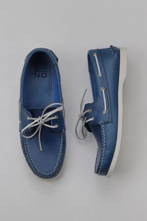 کفش لوفر آبی مردانه پاشنه کوتاه ( 4 - 1 cm ) کد 774837068