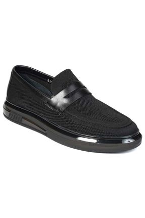 کفش کژوال مشکی مردانه پارچه نساجی پاشنه کوتاه ( 4 - 1 cm ) پاشنه ساده کد 824643940