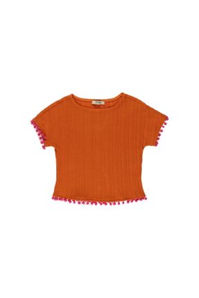 تی شرت نارنجی بچه گانه رگولار کد 679879357