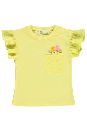 تی شرت زرد بچه گانه رگولار کد 827128340
