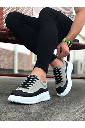 کفش پیاده روی طوسی زنانه چرم مصنوعی MokaShopin - کد 844478675