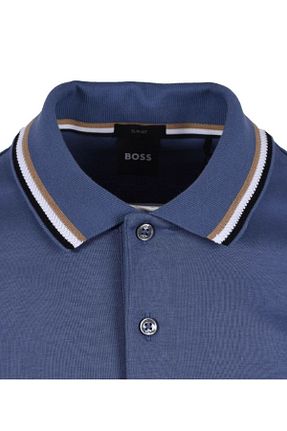 پولوشرت آبی مردانه %100 پنبه BOSS - کد 844111363