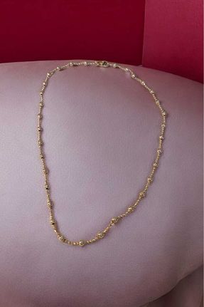 گردنبند استیل ( فولاد ) طلائی زنانه رودیوم Umay - کد 842725267