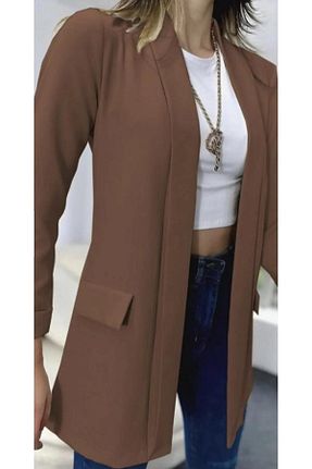 کت قهوه ای زنانه Blazer EMİRAQLİFE - کد 792179789