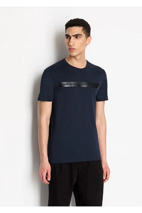 تیشرت سرمه ای مردانه رگولار Armani Exchange - کد 844541510
