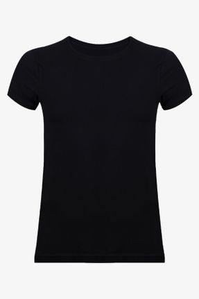 تی شرت مشکی مردانه رگولار یقه گرد 2